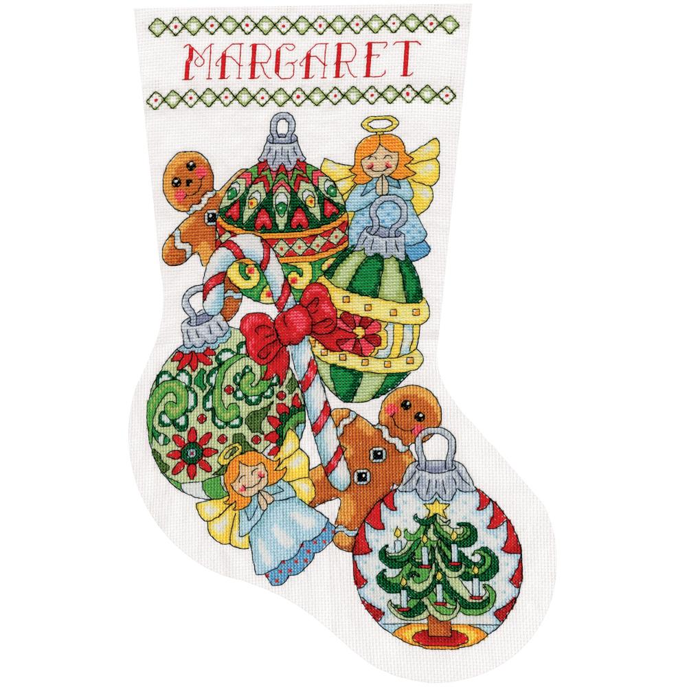 Ornaments Counted Cross Stitch Stocking Kit